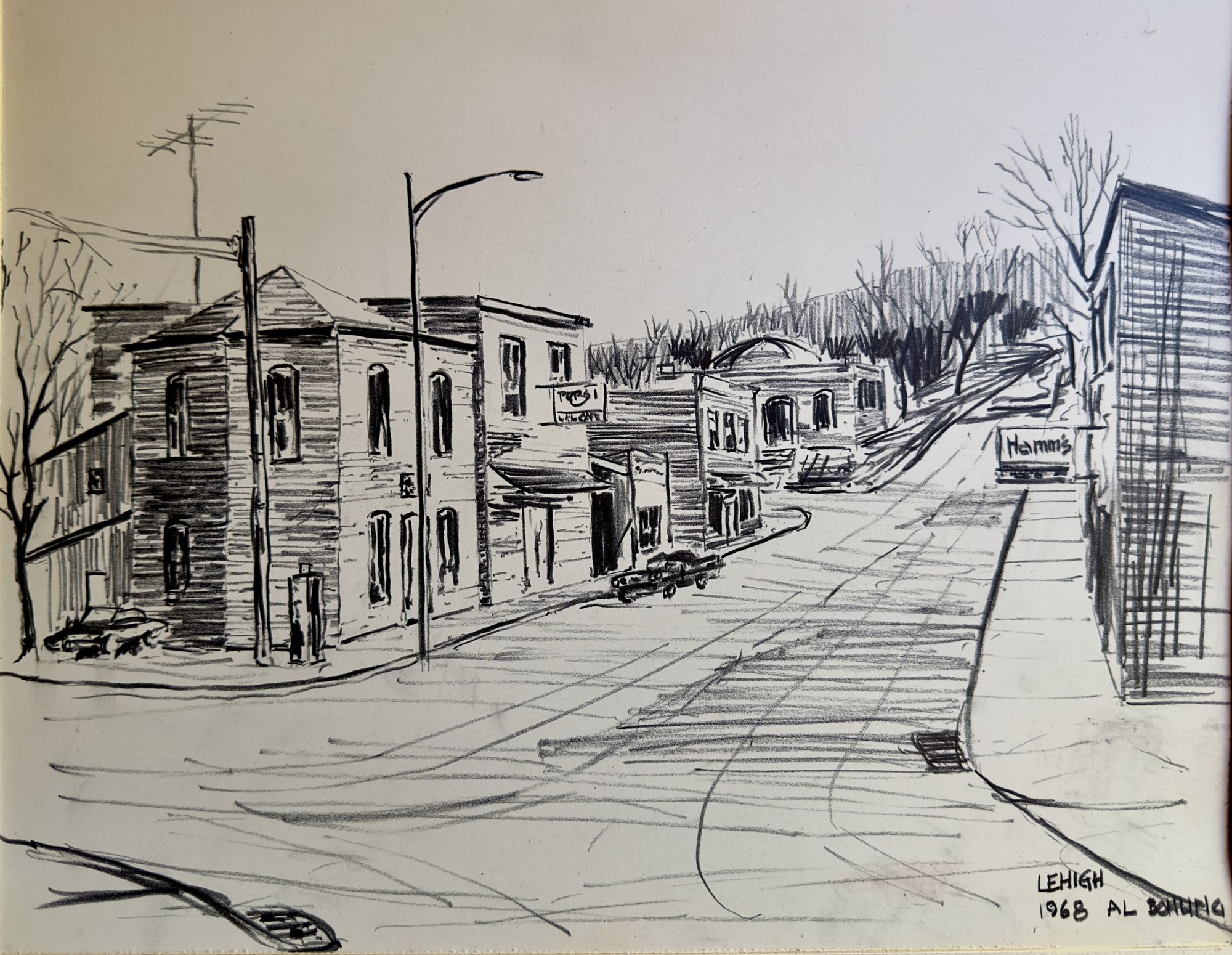 Lehigh, Iowa Sketch 4    1968
