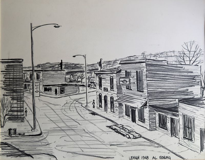 Lehigh, Iowa Sketch 3    1968